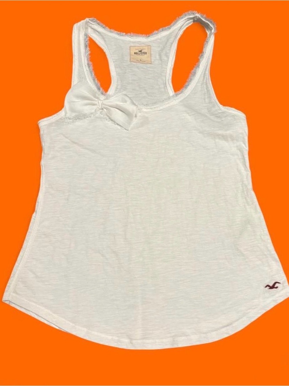 Y2k Hollister tank with bow detail